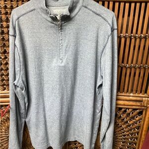 Ocean Current Gray Quarter-Zip Sweatshirt